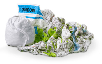 London Crumpled City Map - Crumpled City Maps (Sheet map)