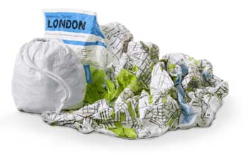 London Crumpled City Map - Crumpled City Maps (Sheet map)