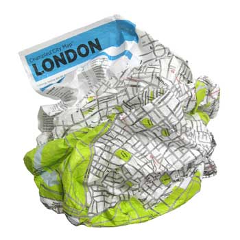 London Crumpled City Map - Crumpled City Maps (Sheet map)