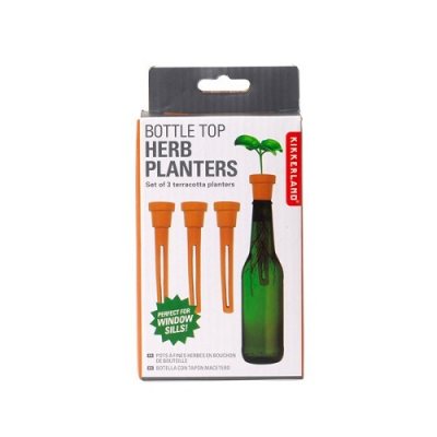 Bottle Top Herb planters