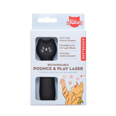 Kikkerland Rechargeable Pounce & Play Laser