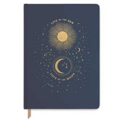 Live By The Sun Navy Large Cloth Notebook