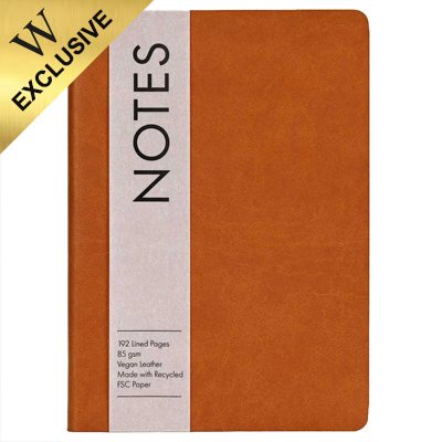 Tan Lined Vegan A5 Notebook | Waterstones