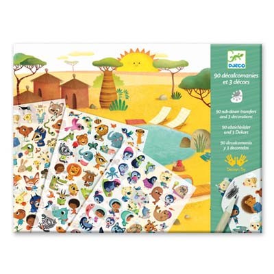 Rub On Transfers Desert And North Pole