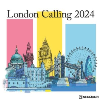 2024 London Calling Wall Calendar Waterstones   4002725986948 