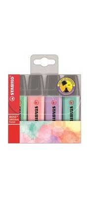 Stabilo Boss Pastel Highlighters (Pack Of 4)
