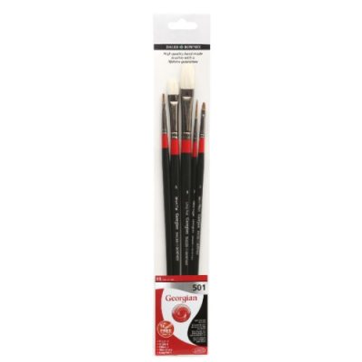 Simply Simmons 4 Piece Long Handle Brush Set - The Art Store/Commercial Art Supply