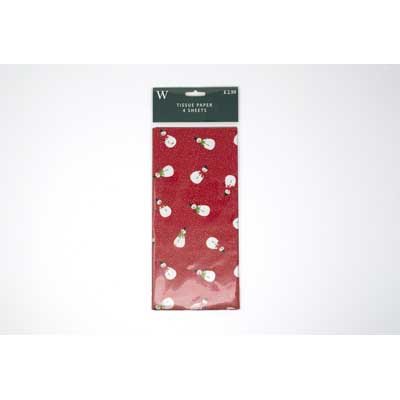 Snowmen Tissue Paper