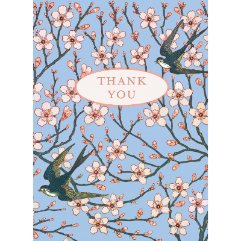 Almond Blossom Design Greetings Card with White Envelope V&A Collection