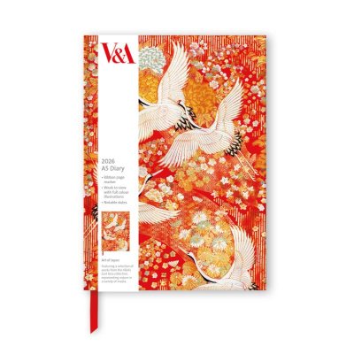 Red Work Diary Art Of Japan Red Desk Diary 2026 | Waterstones