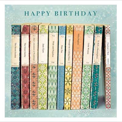 Happy Birthday Books Card