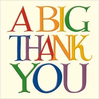 A Big Thank You Greetings Card | Waterstones