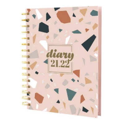 Scandi Terrazzo Pink DTP Diary 2021-2022 (Diary)
