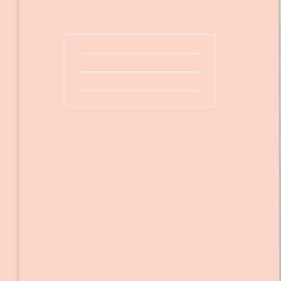 A5 Pastel Pink Exercise Book: Lined