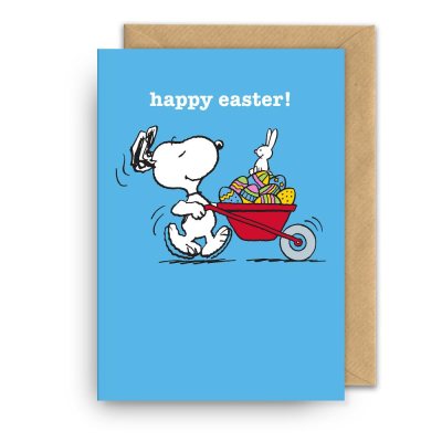 Hype Associates Snoopy Wheelbarrow Greeting Card