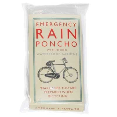 Plastic rain poncho