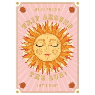 Trip Around The Sun Greeting Card