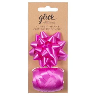 Glick Pink Bow & Ribbon