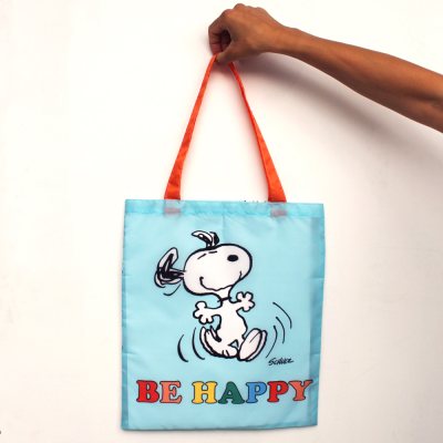 CafePress 'Love Knitting' Canvas Tote Bag - Reusable Natural Cotton Shopping Bag - View #7