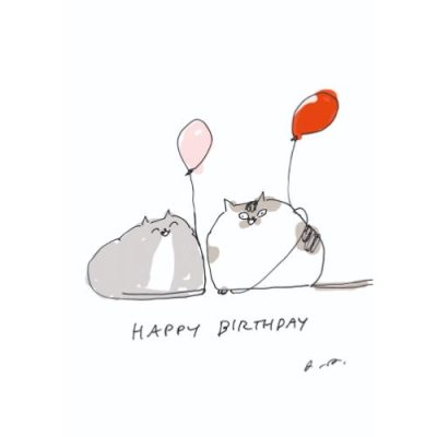 Balloon Cats Greeting Card | Waterstones