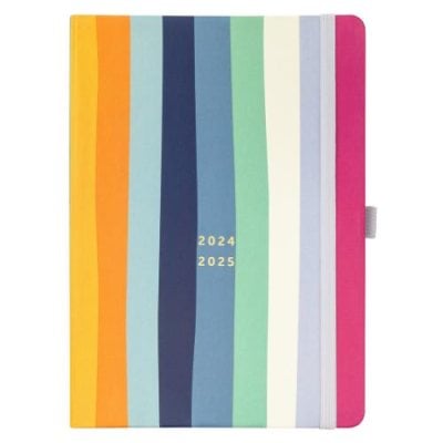 Stripes Mid Year Busy Life Diary 2024-2025 | Waterstones