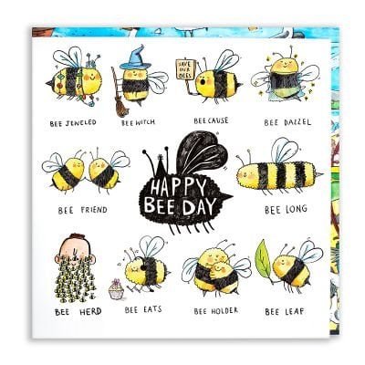 Bee Birthday Puns Card | Waterstones