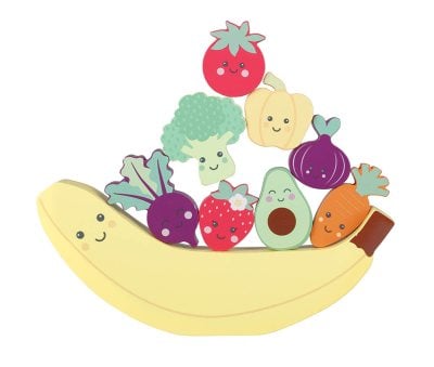 Orange Tree Toys Happy Veggies & Friends Balancing Game