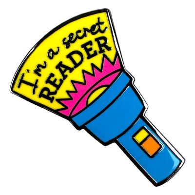 Secret Reader Pin Badge Waterstones