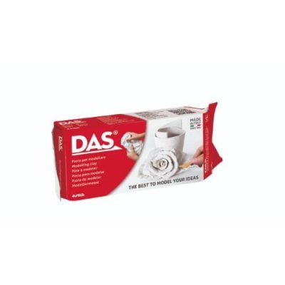DAS White 1 kg Air Hardening Modelling Clay, Non Bake, Ready To Use, Suitable for All Ages, Ideal for Professionals & Hobbyists