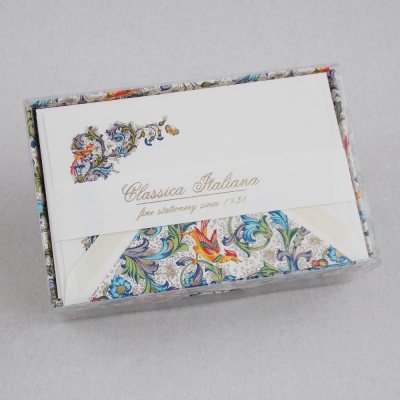 Rossi  Srl Floral/Leaf Boxed Postcard Notelets 10 Single Cards