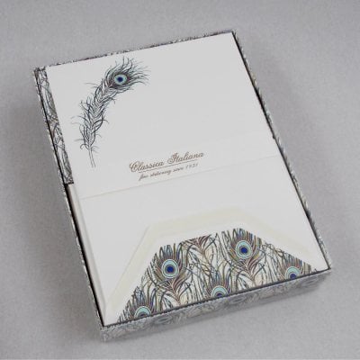 Peacock Boxed Writing Set 10 Sheets