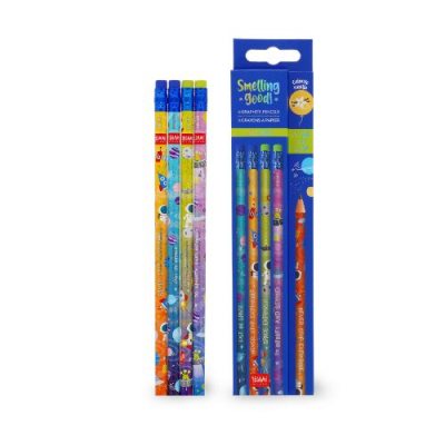 Space Scented HB Graphite Pencils Set Of 4 | Waterstones