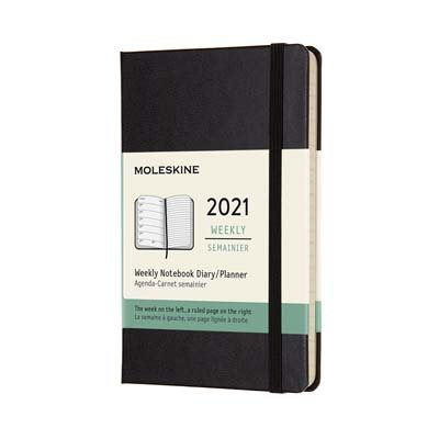 Black Pocket Weekly Hard Diary 2021: Moleskine (Diary)