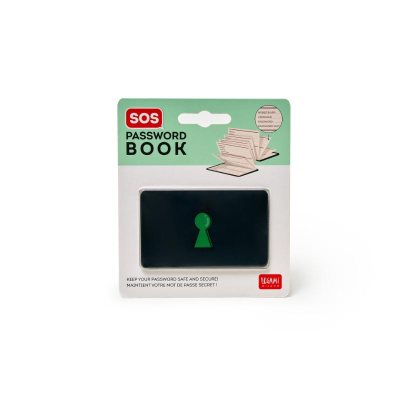 Busy B Password Notebook - Navy, Small Hardback A-Z Index Book For Logins (11x11cm)