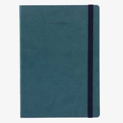 Petrol Blue Large Lined Notebook