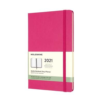 Bougainvillea Pink Large Weekly Hard Diary 2021: Moleskine (Diary)