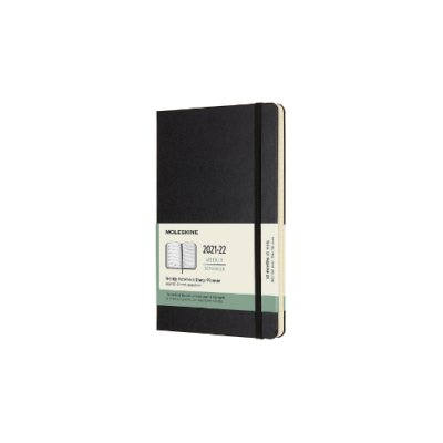 Black Large Weekly Hardcover 18 Month Diary 2021-2022 (Diary)
