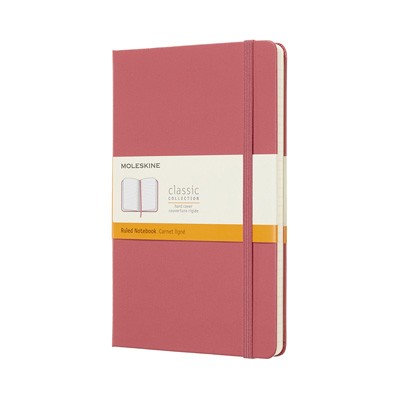 Daisy Pink Ruled Hard Notebook Large