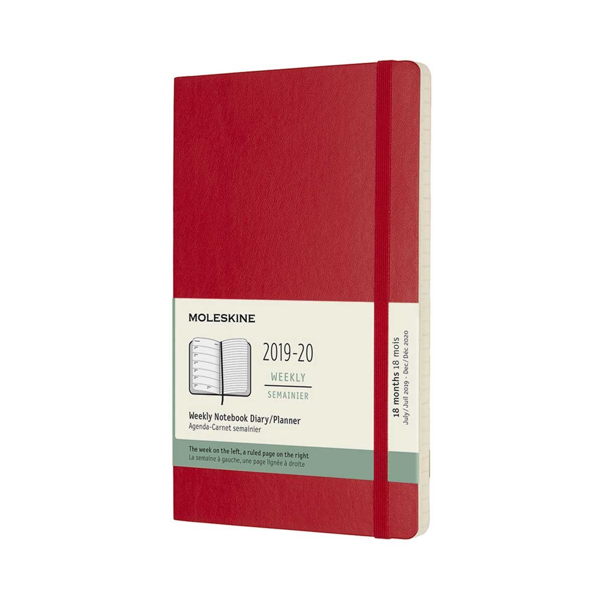 Scarlet Red Weekly Soft Large Diary 2019-2020 (Diary)