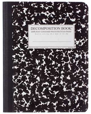 Black and White Cherry Blossom Decomposition Notebook | Waterstones