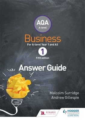 AQA Business for A Level 1 (Surridge & Gillespie): Answers (Paperback)