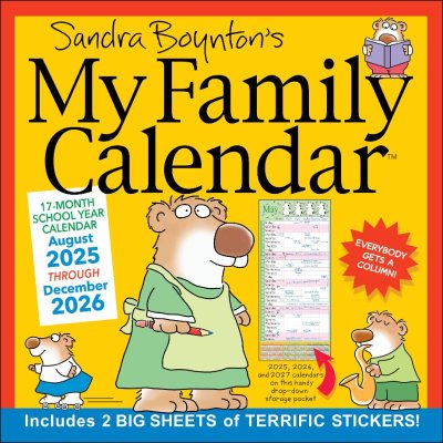 2026 Sandra Boynton Family Calendar by Sandra Boynton | Waterstones
