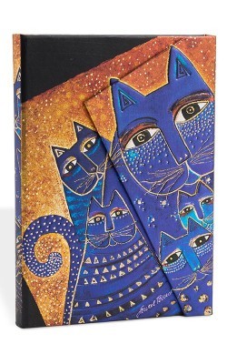 Smythe Sewn Fantastic FelinesMediterranean Cats Lined Mini Wrap (Diary)