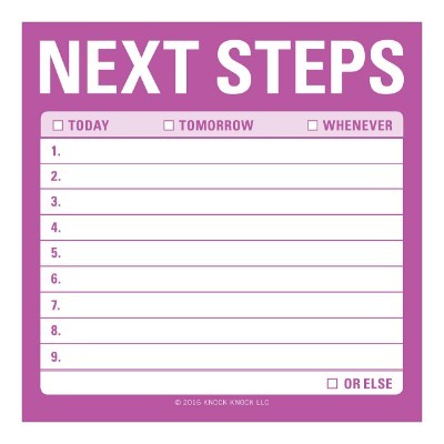 Next Steps Mini Sticky Notes (Stickers)
