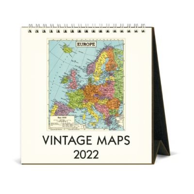 2022 Vintage Maps Desk Calendar | Waterstones