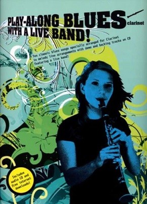 Play-Along Blues With A Live Band: Clarinet (Book And CD) (Paperback)