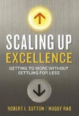 Book cover of Scaling up Excellence