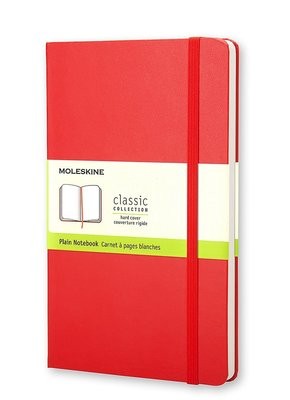 Moleskine Pocket Plain Notebook Red - Moleskine Classic