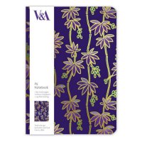 Purple Flowers A5 Luxury Notebook