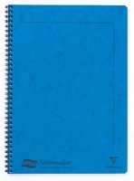 Blue A4 Lined Wirebound Notebook